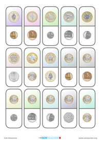 Print Tool: Coin Dominoes