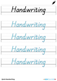 Print Tool: Quick Handwriting 