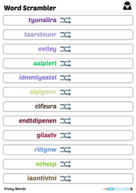 Print Tool: Word Scrambler